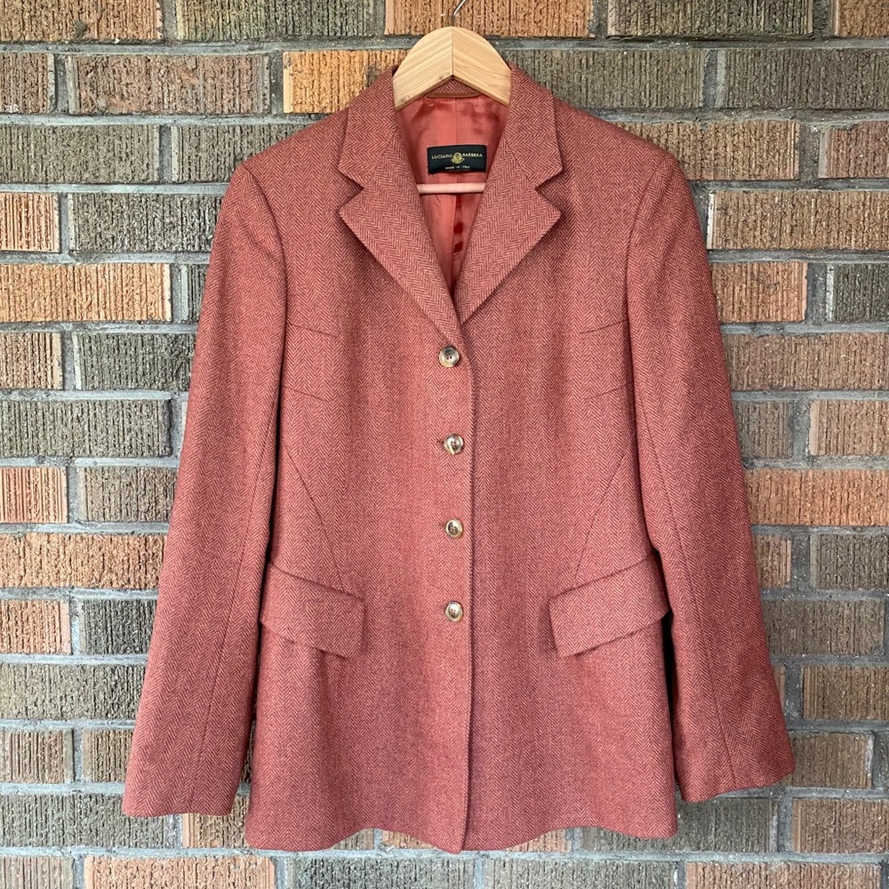 Luciano Barbera Coat, Long Jacket Blazer